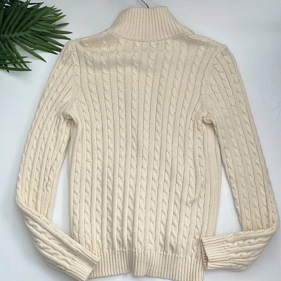 Lauren Ralph Lauren cream women’s zip cardigan size small - Picture 10 of 11